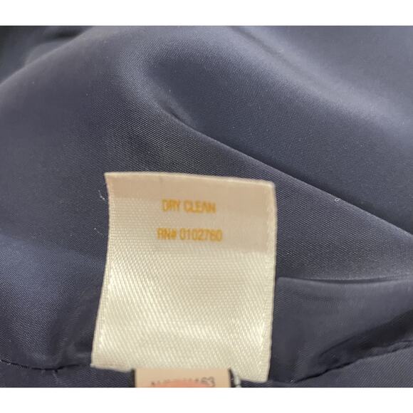 Kate Spade Shorts Womens 4 Navy Blue Cuffed Bow Back Gold Button Classic Preppy - Picture 10 of 15